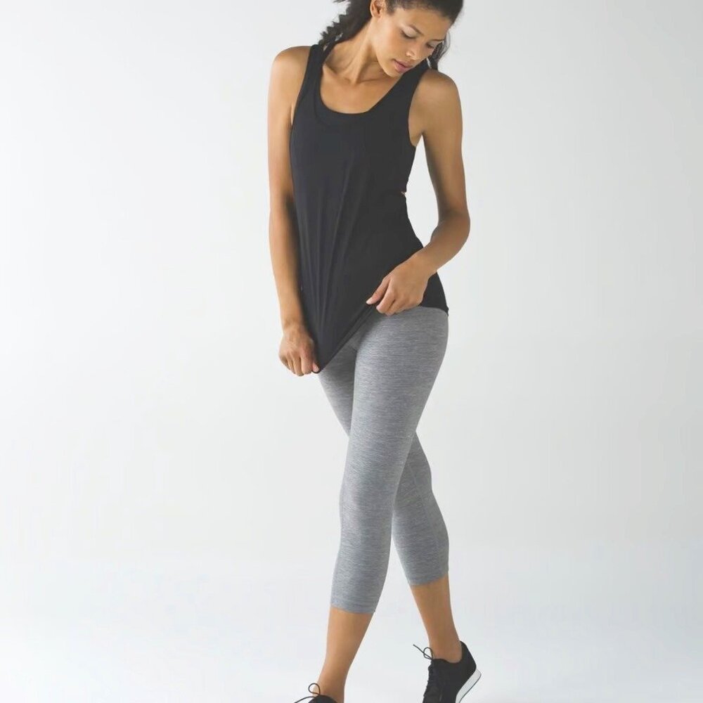 NWT Lululemon Wunder Under Crop III Legging Pants in Grey